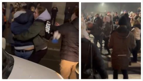 UŽAS NA PROTESTU: Demonstranti biju čoveka, a onda mu šutirali i auto (VIDEO) UŽAS NA PROTESTU: Demonstranti biju čoveka, a onda mu šutirali i auto (VIDEO)