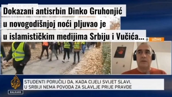ГРУХОЊИЋ У НОВОГОДИШЊОЈ НОЋИ У ИСЛАМИСТИЧКИМ МЕДИЈИМА ПРИЗИВАО ПЕТООКТОБАРСКИ СЦЕНАРИО: Народ Србије му поручио да верује Вучићу! ГРУХОЊИЋ У НОВОГОДИШЊОЈ НОЋИ У ИСЛАМИСТИЧКИМ МЕДИЈИМА ПРИЗИВАО ПЕТООКТОБАРСКИ СЦЕНАРИО: Народ Србије му поручио да верује Вучићу!