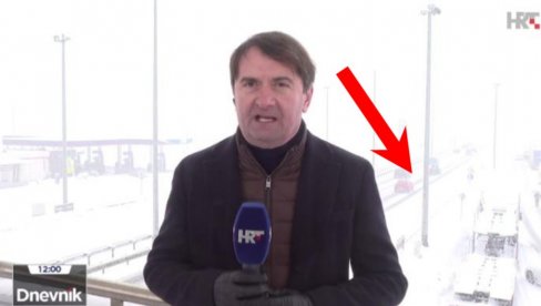 ŠOK USRED DNEVNIKA HRT: Reporter nije znao šta mu se dešava iza leđa - usred mećave (FOTO) ŠOK USRED DNEVNIKA HRT: Reporter nije znao šta mu se dešava iza leđa - usred mećave (FOTO)