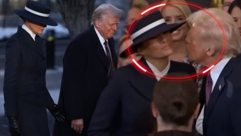NAIŠAO NA BLOK: Tramp hteo da poljubi Melaniju, ali - ŠIPAK! Nije uspeo (VIDEO) NAIŠAO NA BLOK: Tramp hteo da poljubi Melaniju, ali - ŠIPAK! Nije uspeo (VIDEO)