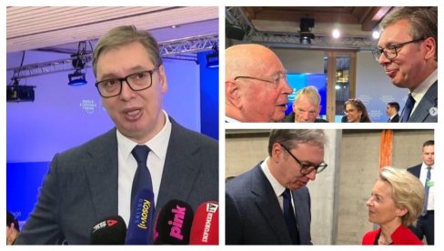 GUST RASPORED VUČIĆA U DAVOSU: Predsednik se obratio - Niz susreta prvog dana posete (FOTO/VIDEO) GUST RASPORED VUČIĆA U DAVOSU: Predsednik se obratio - Niz susreta prvog dana posete (FOTO/VIDEO)