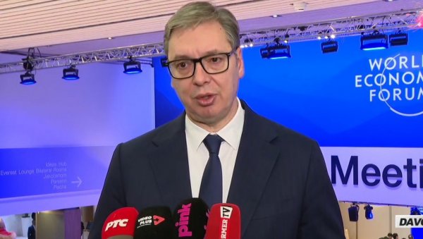 ВУЧИЋ ИЗ ДАВОСА ПОРУЧИО:Србија ће и поред покушаја обојене револуције имати највећу стопу раста у Европи ВУЧИЋ ИЗ ДАВОСА ПОРУЧИО:Србија ће и поред покушаја обојене револуције имати највећу стопу раста у Европи
