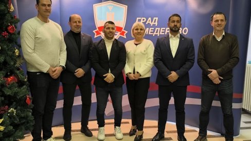 ZAJEDNIČKE AKCIJE: Čelnici Sportskog saveza Srbije u poseti Smederevu ZAJEDNIČKE AKCIJE: Čelnici Sportskog saveza Srbije u poseti Smederevu