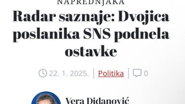 НОВА С ПОНОВО ЛАЖЕ: Вујовић и Бајић демантовали писање Радара, па упутили писмо подршке председнику Вучићу (ФОТО) НОВА С ПОНОВО ЛАЖЕ: Вујовић и Бајић демантовали писање Радара, па упутили писмо подршке председнику Вучићу (ФОТО)