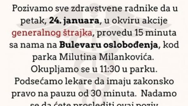 НЕОДГОВОРНО, БЕЗОБРАЗЛУК: Пленуми позивају докторе да престану да раде, људи им одговарају (ФОТО) НЕОДГОВОРНО, БЕЗОБРАЗЛУК: Пленуми позивају докторе да престану да раде, људи им одговарају (ФОТО)