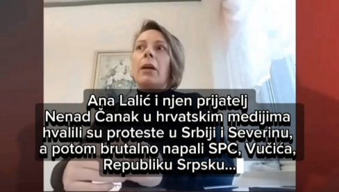 ANA LALIĆ I ČANAK U HRVATSKIM MEDIJIMA PODRŽALI PROTESTE U SRBIJI I PORUČILI: Srebrenica je genocid, Kosovo nezavisno, a Vojvodina republika ANA LALIĆ I ČANAK U HRVATSKIM MEDIJIMA PODRŽALI PROTESTE U SRBIJI I PORUČILI: Srebrenica je genocid, Kosovo nezavisno, a Vojvodina republika