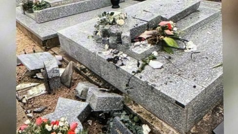 OSKRNAVILI GROB ŽAN-MARI LE PENA: Huligani macolom razbijali večnu kuću francuskog političara OSKRNAVILI GROB ŽAN-MARI LE PENA: Huligani macolom razbijali večnu kuću francuskog političara