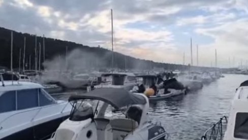 DRAMA U HRVATSKOJ: Požar u splitskoj luci (VIDEO) DRAMA U HRVATSKOJ: Požar u splitskoj luci (VIDEO)