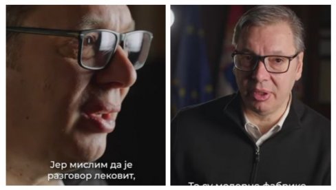 ПРЕДСЕДНИК ОДГОВАРА НА ПИТАЊА И КОМЕНТАРЕ: Увек сам за дијалог - Разговор је лековит, важан и благородан (ВИДЕО) ПРЕДСЕДНИК ОДГОВАРА НА ПИТАЊА И КОМЕНТАРЕ: Увек сам за дијалог - Разговор је лековит, важан и благородан (ВИДЕО)