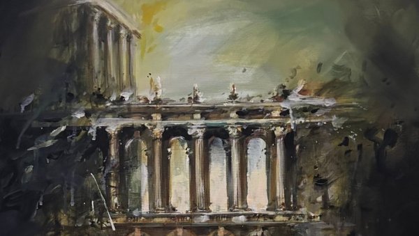 ТРАГОВИ ИСТОРИЈЕ И НАСЛЕЂА: Изложба Стубови времена Мирјане Миловановић у УК Пароброд ТРАГОВИ ИСТОРИЈЕ И НАСЛЕЂА: Изложба Стубови времена Мирјане Миловановић у УК Пароброд