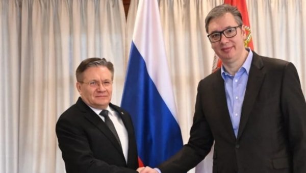 РАЗГОВОР НА ТЕМЕ ОД СТРАТЕШКОГ ЗНАЧАЈА: Председник Вучић са генералним директором Росатома Алексејом Лихачевом (ФОТО) РАЗГОВОР НА ТЕМЕ ОД СТРАТЕШКОГ ЗНАЧАЈА: Председник Вучић са генералним директором Росатома Алексејом Лихачевом (ФОТО)