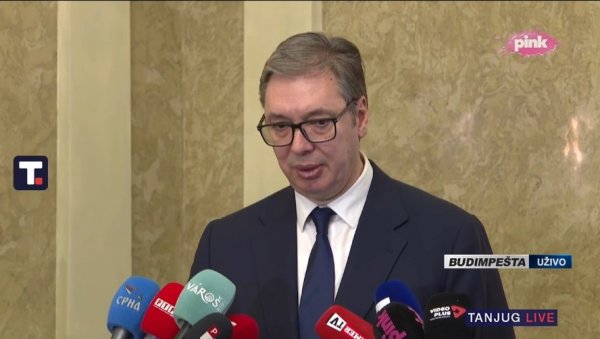 ВУЧИЋ: Имамо важне разговоре, готово тросатне овде у Будимпешти, да покушамо да усагласимо шта нам је све чинити у наредном периоду ВУЧИЋ: Имамо важне разговоре, готово тросатне овде у Будимпешти, да покушамо да усагласимо шта нам је све чинити у наредном периоду