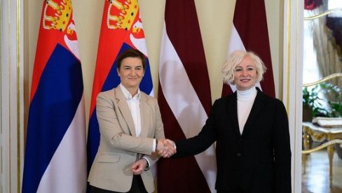 BRNABIĆ: Naše evropske integracije i podrška Letonije na tom putu su od izuzetnog značaja BRNABIĆ: Naše evropske integracije i podrška Letonije na tom putu su od izuzetnog značaja