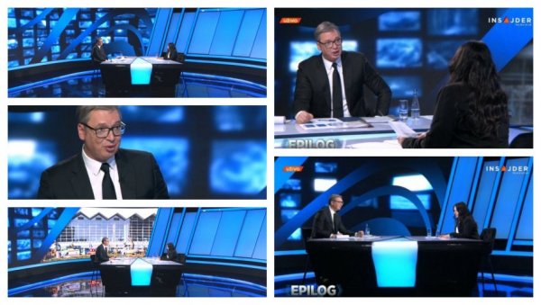 ПРОПАЛА ОБОЈЕНА РЕВОЛЦИЈА, ПАД НАДСТРЕШНИЦЕ, УСАИД... Вучић гост емисије Епилог на Инсајдер телевизији ПРОПАЛА ОБОЈЕНА РЕВОЛЦИЈА, ПАД НАДСТРЕШНИЦЕ, УСАИД... Вучић гост емисије Епилог на Инсајдер телевизији