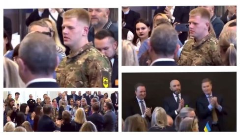 SKANDALOZNO, OVACIJE ZA NEONACISTU AZOVA: Danski političari aplaudiraju pripadniku ukrajinske neonacističke jedinice (VIDEO) SKANDALOZNO, OVACIJE ZA NEONACISTU AZOVA: Danski političari aplaudiraju pripadniku ukrajinske neonacističke jedinice (VIDEO)