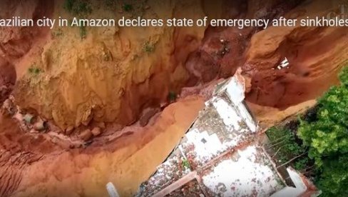 OGROMNI KRATERI GUTAJU NASELJA: Brazilski grad u Amazonu proglašava vanrednu situaciju (FOTO/VIDEO) OGROMNI KRATERI GUTAJU NASELJA: Brazilski grad u Amazonu proglašava vanrednu situaciju (FOTO/VIDEO)