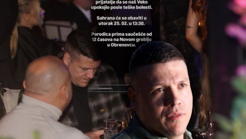 SLOBA SLAVIO SINU ROĐENDAN, PA SAZNAO DA MU JE DRUG UMRO U 39. Brate moj, preminuo si posle teške bolesti SLOBA SLAVIO SINU ROĐENDAN, PA SAZNAO DA MU JE DRUG UMRO U 39. Brate moj, preminuo si posle teške bolesti