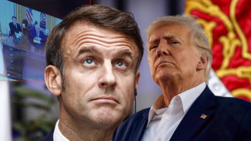 TRAMP MAKRONA POSLAO U ĆOŠAK: Američki predsednik ponizio Francuza nakon rasprave o Ukrajini (FOTO) TRAMP MAKRONA POSLAO U ĆOŠAK: Američki predsednik ponizio Francuza nakon rasprave o Ukrajini (FOTO)