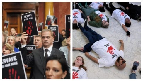 INTERNACIONALA KRVAVE ŠAKE: Otkud simbol srpske opozicije na Kapitolu? INTERNACIONALA KRVAVE ŠAKE: Otkud simbol srpske opozicije na Kapitolu?