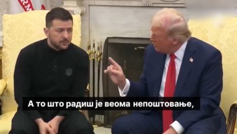 SNIMAK SA PREVODOM NA SRPSKI Žestoka rasprava Trampa i Zelenskog (VIDEO) SNIMAK SA PREVODOM NA SRPSKI Žestoka rasprava Trampa i Zelenskog (VIDEO)