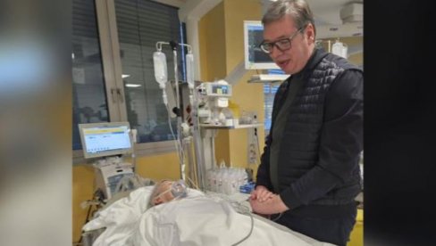 VUČIĆ OBIŠAO POVREĐENU POSLANICU: Pobediće Jasmina, pobediće Srbija! VUČIĆ OBIŠAO POVREĐENU POSLANICU: Pobediće Jasmina, pobediće Srbija!