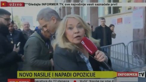 NEZAPAMĆENI FAŠIZAM BORKA STEFANOVIĆA! Po naredbi Dragana Đilasa prebio novinarku Informera i sprečavao je da se skloni od linča (VIDEO)