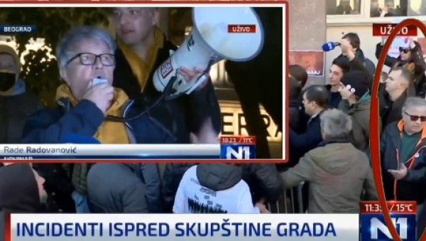 СРАМОТНО! На насилном протесту опозиције и човек који оптужује Србију за 5 геноцида и коме је Косово независна држава! (ВИДЕО) СРАМОТНО! На насилном протесту опозиције и човек који оптужује Србију за 5 геноцида и коме је Косово независна држава! (ВИДЕО)