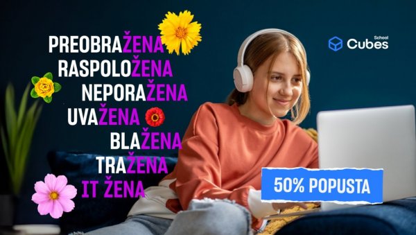Ко су жене које померају границе? Постани једна од њих уз 50% попуста у Cubes IT школи Ко су жене које померају границе? Постани једна од њих уз 50% попуста у Cubes IT школи