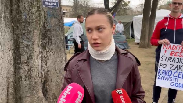 ПРЕТРПЕЛА САМ НАСИЉЕ ОД СВОЈЕ ПРОФЕСОРКЕ Ученица Марина дошла да подржи студенте који желе да уче (ВИДЕО) ПРЕТРПЕЛА САМ НАСИЉЕ ОД СВОЈЕ ПРОФЕСОРКЕ Ученица Марина дошла да подржи студенте који желе да уче (ВИДЕО)