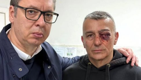 BOLJŠEVIČKI PLENUMAŠI UDARILI SU GA U OKO ISPRED: Vučić obišao povređenog policajca BOLJŠEVIČKI PLENUMAŠI UDARILI SU GA U OKO ISPRED: Vučić obišao povređenog policajca