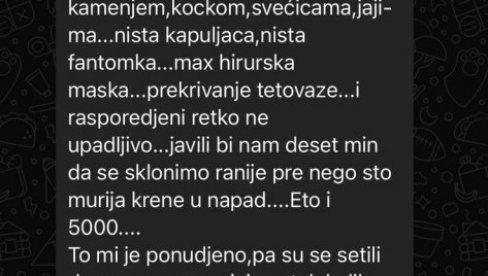 OPOZICIJA SPREMA PROVOKATORE ZA 15. MART: Procurela poruka- nude po deset hiljada dinara za izazivanje krvoprolića OPOZICIJA SPREMA PROVOKATORE ZA 15. MART: Procurela poruka- nude po deset hiljada dinara za izazivanje krvoprolića