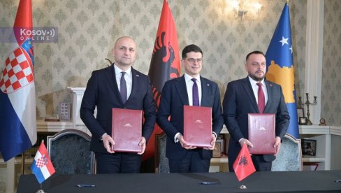 SPORAZUMOM PREKRŠILI I DEJTON: Vojni pakt Zagreba, Tirane i Prištine velika pretnja miru na Balkanu i Srbiji SPORAZUMOM PREKRŠILI I DEJTON: Vojni pakt Zagreba, Tirane i Prištine velika pretnja miru na Balkanu i Srbiji