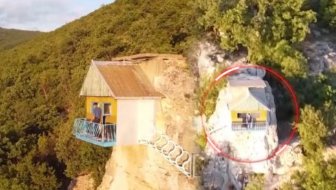NI NA NEBU NI NA ZEMLJI: Srbin napravio svoj čardak - U STENI NI NA NEBU NI NA ZEMLJI: Srbin napravio svoj čardak - U STENI