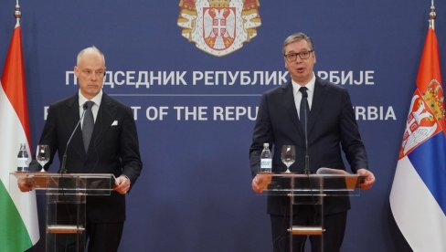 SRBIJA I MAĐARSKA POTPISALE VAŽAN SPORAZUM O VOJNOJ SARADNJI Vučić: Za ovu godinu dogovoreno 79 aktivnosti (VIDEO) SRBIJA I MAĐARSKA POTPISALE VAŽAN SPORAZUM O VOJNOJ SARADNJI Vučić: Za ovu godinu dogovoreno 79 aktivnosti (VIDEO)