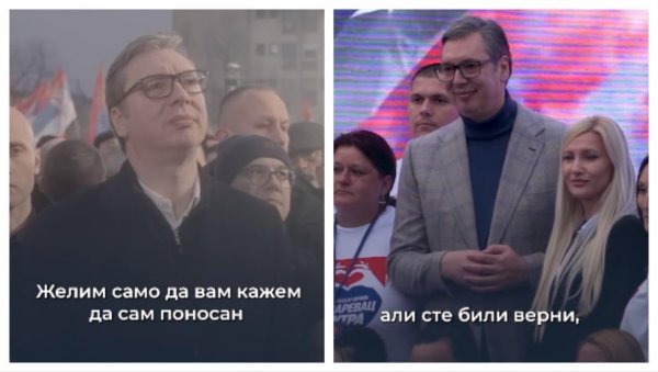МОЋНА ВУЧИЋЕВА ПОРУКА НА ИНСТАГРАМУ: Сачуваћемо и одбранићемо нашу Србију! (ВИДЕО) МОЋНА ВУЧИЋЕВА ПОРУКА НА ИНСТАГРАМУ: Сачуваћемо и одбранићемо нашу Србију! (ВИДЕО)