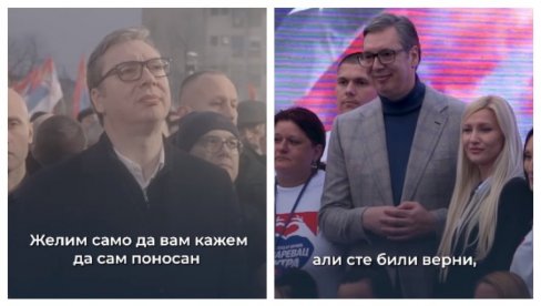 MOĆNA VUČIĆEVA PORUKA NA INSTAGRAMU: Sačuvaćemo i odbranićemo našu Srbiju! (VIDEO) MOĆNA VUČIĆEVA PORUKA NA INSTAGRAMU: Sačuvaćemo i odbranićemo našu Srbiju! (VIDEO)
