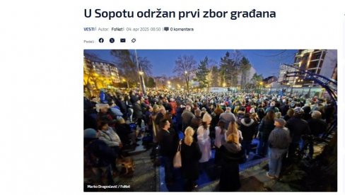 ŠOLAKOVI MEDIJI NA NAJPERFIDNIJI NAČIN LAŽU I OBMANJUJU: Na zboru u Sopotu bilo 30 ljudi, a pogledajte sliku koju su objavili (FOTO) ŠOLAKOVI MEDIJI NA NAJPERFIDNIJI NAČIN LAŽU I OBMANJUJU: Na zboru u Sopotu bilo 30 ljudi, a pogledajte sliku koju su objavili (FOTO)