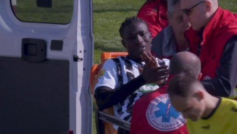 JEZIVA POVREDA: Jedan od najboljih fudbalera Partizana doživeo tešku povredu (VIDEO)
