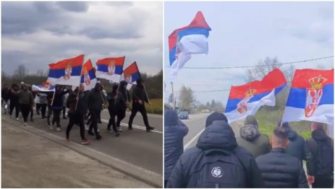 SRBI SA KOSOVA I METOHIJE PETI DAN NAPREDUJU KA BEOGRADU: Jak vetar i kiša ih i danas prate - Ne odustaju (VIDEO) SRBI SA KOSOVA I METOHIJE PETI DAN NAPREDUJU KA BEOGRADU: Jak vetar i kiša ih i danas prate - Ne odustaju (VIDEO)