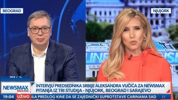 ВУЧИЋ НА ЊУЗМАКСУ: Председник о БиХ, Додику, Трамповим царинама, економији, Покрету за народ и државу ВУЧИЋ НА ЊУЗМАКСУ: Председник о БиХ, Додику, Трамповим царинама, економији, Покрету за народ и државу