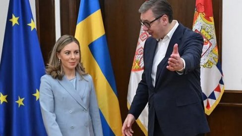 OTVOREN RAZGOVOR SA JESIKOM RUSENKRANC Vučić na sastanku sa ministarkom za EU Kraljevine Švedske (FOTO) OTVOREN RAZGOVOR SA JESIKOM RUSENKRANC Vučić na sastanku sa ministarkom za EU Kraljevine Švedske (FOTO)