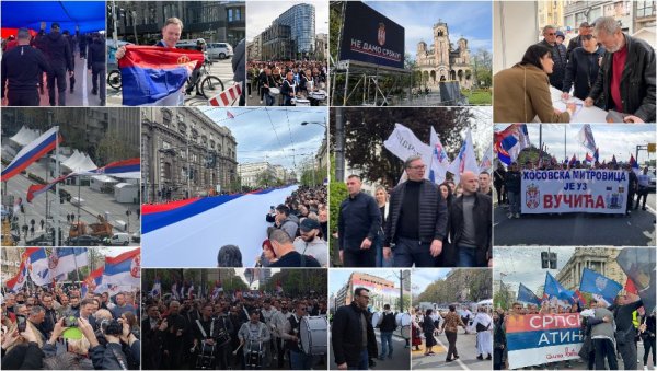ЗАВРШЕН ПРВИ ДАН СВЕНАРОДНОГ СКУПА: Новости на улици са грађанима - Не дамо Србију! (ФОТО/ВИДЕО) ЗАВРШЕН ПРВИ ДАН СВЕНАРОДНОГ СКУПА: Новости на улици са грађанима - Не дамо Србију! (ФОТО/ВИДЕО)