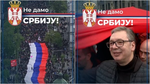 ОКУПИМО СЕ И ПОКАЖИМО КОЛИКО НАС ИМА: Величанствени призори и позив на свенародни скуп 12. априла у 19 часова (ВИДЕО) ОКУПИМО СЕ И ПОКАЖИМО КОЛИКО НАС ИМА: Величанствени призори и позив на свенародни скуп 12. априла у 19 часова (ВИДЕО)