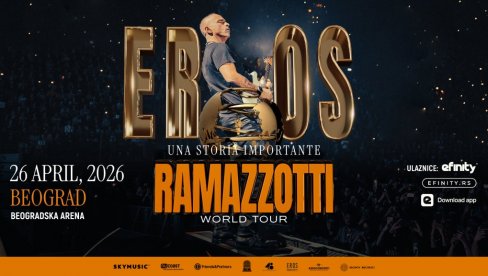 UNA STORIA IMPORTANTE WORLD TOUR: NOVA GLOBALNA TURNEJA EROSA RAMACOTIJA U 4 ETAPE UNA STORIA IMPORTANTE WORLD TOUR: NOVA GLOBALNA TURNEJA EROSA RAMACOTIJA U 4 ETAPE