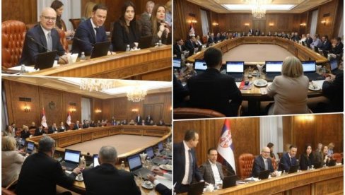 VUČEVIĆ ISPRAĆEN VIŠEMINUTNIM APLAUZOM: Evo šta je poručio mandataru Macutu na poslednjoj sednici kabineta (FOTO)