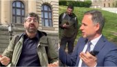 OPOZICIONI JUNACI SE SAKRILI OD NARODA: Pobegli na zadnji ulaz Narodne skupštine (VIDEO)