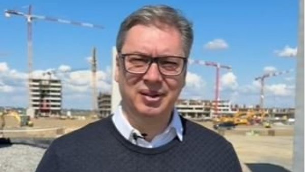 ОВО ЈЕ МОЈ ЖИВОТ, СРБИЈА КОЈА СЕ ГРАДИ И РАДИ Вучић са градилишта ЕКСПО: Нико и никада не може да заустави и победи Србију (ВИДЕО) ОВО ЈЕ МОЈ ЖИВОТ, СРБИЈА КОЈА СЕ ГРАДИ И РАДИ Вучић са градилишта ЕКСПО: Нико и никада не може да заустави и победи Србију (ВИДЕО)