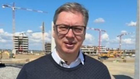 OVO JE MOJ ŽIVOT, SRBIJA KOJA SE GRADI I RADI Vučić sa gradilišta EKSPO: Niko i nikada ne može da zaustavi i pobedi Srbiju (VIDEO) OVO JE MOJ ŽIVOT, SRBIJA KOJA SE GRADI I RADI Vučić sa gradilišta EKSPO: Niko i nikada ne može da zaustavi i pobedi Srbiju (VIDEO)
