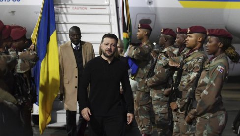ZELENSKI STIGAO U JUŽNU AFRIKU: Razgovaraće o naporima za postizanje mira u Ukrajini ZELENSKI STIGAO U JUŽNU AFRIKU: Razgovaraće o naporima za postizanje mira u Ukrajini