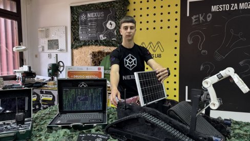 РОБОТ ЧИСТИ И МИНЕ: Иновација генија из Ниша, Петра Костића (16) одговара на светске изазове ѕа очување животне средине